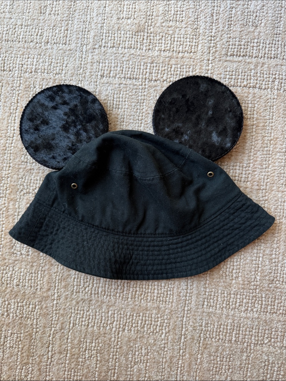 Adult Mikey Black Mouse Ear Bucket Hat